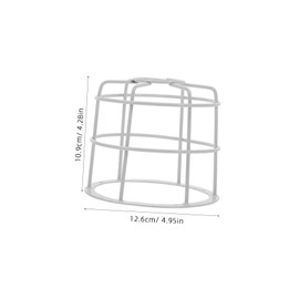 Operitacx Explosionsgeschützte Netzabdeckung Mit Für Farbe Drinnen Ersatz Led Lampe Bewachen Schützend Hellbirne Käfigschutz Notfall Industriell Sprinklerschutz Sprinklerkopfkappe Eisen Weiß