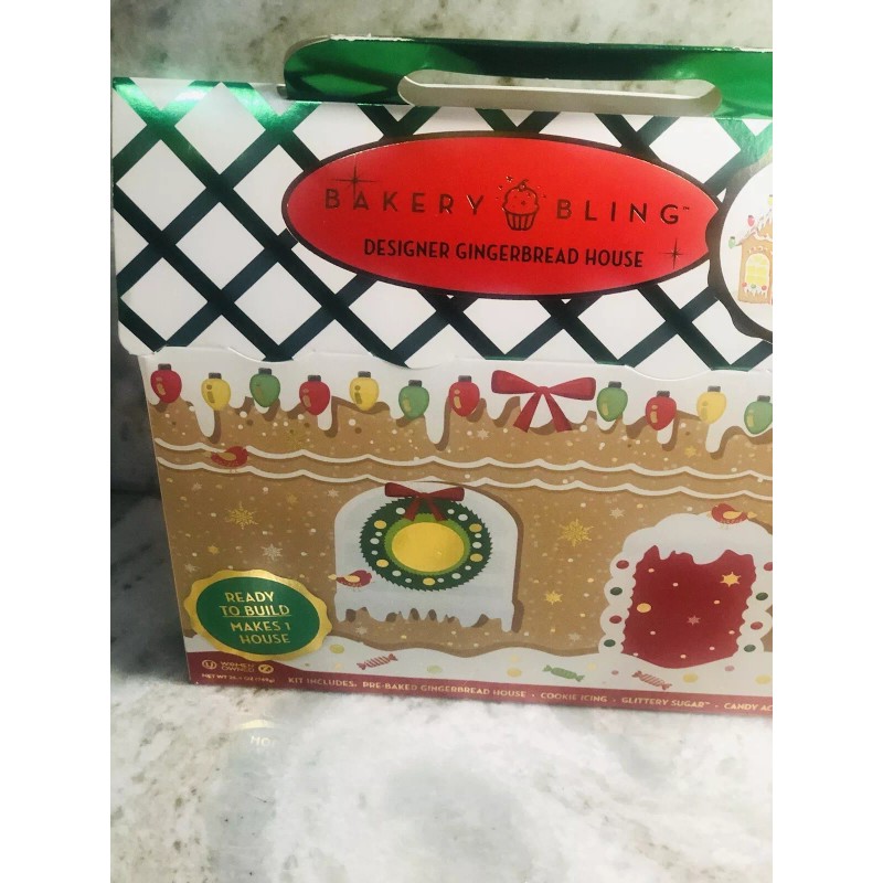 Bakery Bling Ready to Biuld Designer Gingerbread House Kit:26.4oz/749