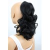 PRETTYSHOP 12" Hairpiece Braid Ponytail Extension Voluminous Wavy Black PH1a