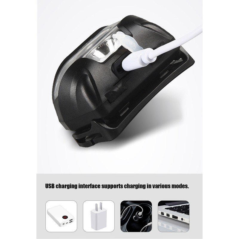 LED Gestures Sensor Headlight Multifunctional Outdoor Waterproof Headlamp for Camping