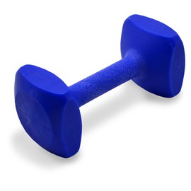 J&J Dog Supplies Obedience Retrieving Dumbbell with 2 3/4" Ends, 3" Wide Bit and 13/16" Diameter Bit, Blue , Medium