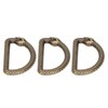 20Pcs Metal D Rings Snake Pattern Wear Resistant Metal Rings