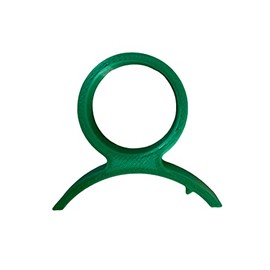 Round Hole Strip Peels Round Citrus Fruit Orange Mandarin Fruit Peeler 3D Printed (Green)