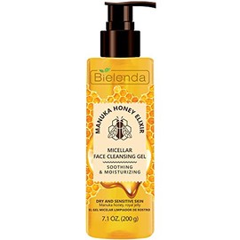 Bielenda- Gel limpiador facial micelar Elexir de miel de Manuka