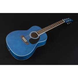 Jay Turser Jay Jr Series 3/4 Size Dreadnought Acoustic Guitar - Trans Blue