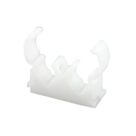 15mm Double Hinged Pipe Clips (50 pcs)