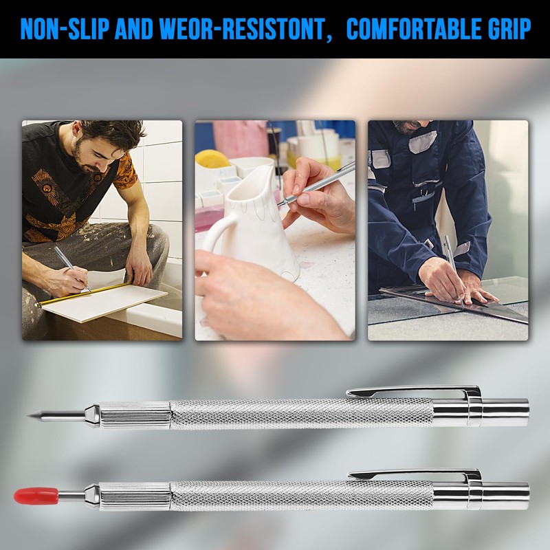 guti-more 2 Pack Tungsten Carbide Scriber with Magnet, with Extra