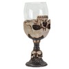 SUMMIT COLLECTION Underworld Upside Down Ossuary Skull Wine Goblet Glass