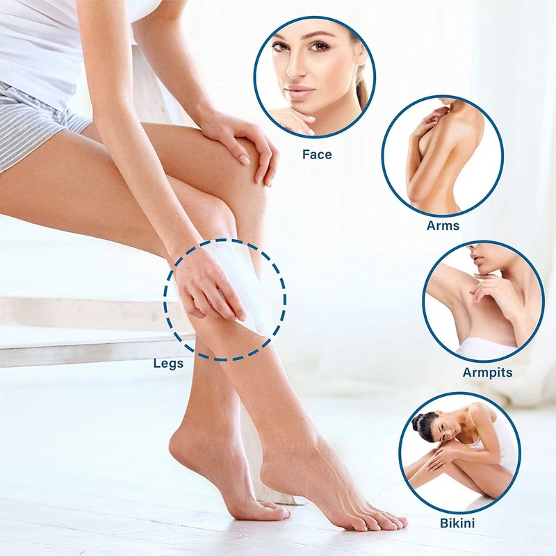 Body Wax Strips 64 Counts Large Size for Face Legs