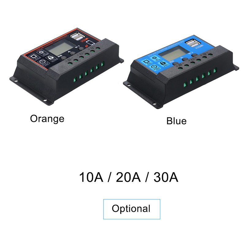 20A 12V / 24V Solar Charge Controller PWM Intelligent Regulator