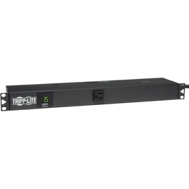 Tripp Lite Metered PDU, 15A, 13 Outlets (5-15R), 120V, 5-15P, 100-127V Input, 15 ft. Cord, 1U Rack-Mount Power, 2 Year Warranty (PDUMH15)