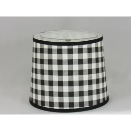 Albert Estate LTD, Black and White Buffalo Check Shade, 10" Washer Fitter