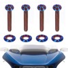 TDZ Blue Titanium Windshield Bolts, Windscreen Screws, Fairing Bolts for