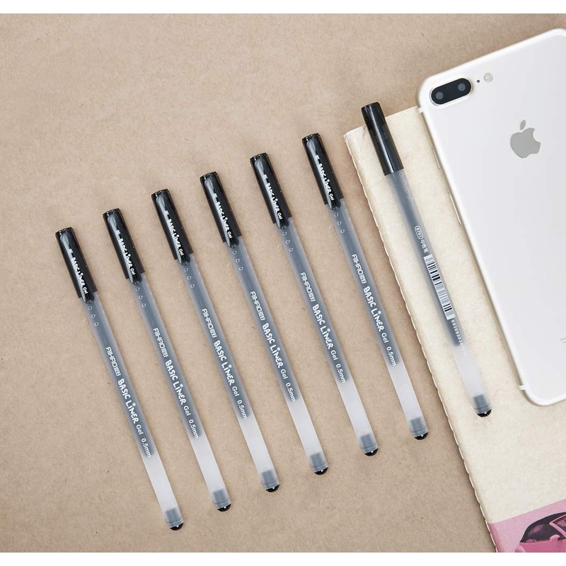 czxwyst 8761 Basic Liner Gel Ink Pens 0.5mm Fine Point