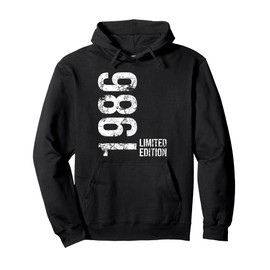 39th Birthday 39 Years Old Man Woman Vintage 1986 Pullover Hoodie