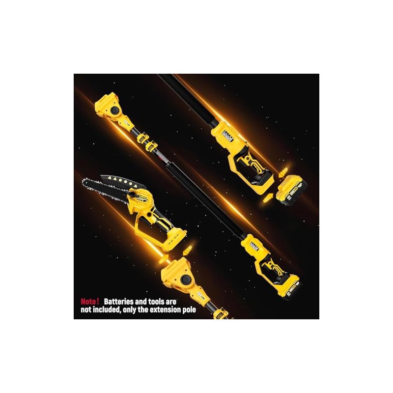 UPGRADE 2025,90°/180°Swivel Extension Pole,3.9-6.9 ft extension Pole,Compatible with FUHAUS and
