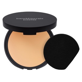 bareMinerals Barepro 24HR Skin-Perfecting Powder Foundation, Matte Pressed Powder Foundation Full Coverage with Plant-Based Squalene, Oil Control, Vegan - Light 20 Warm