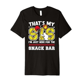 That's My Sis Softball Catcher Brother Softball Catcher Bro Premium T-Shirt
