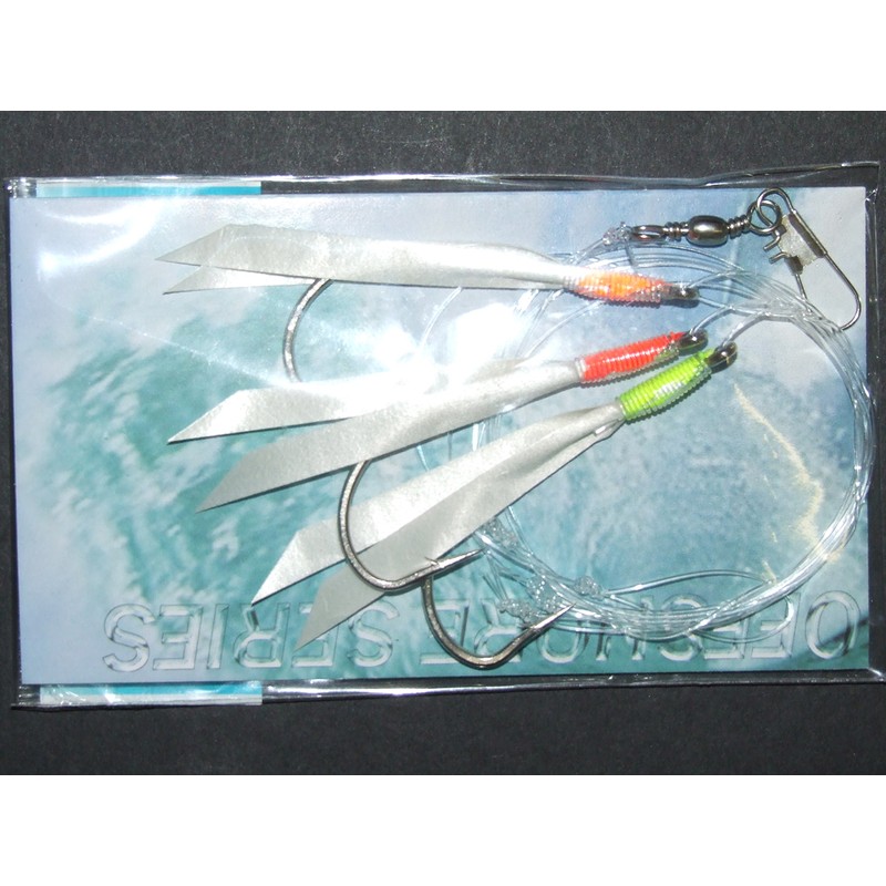 SUPER CATCH JUMBO DAYLITE FEATHER RIG LURE 3 x 7/0