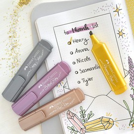 Faber-Castell Textliner 46 Metallic Glamorous Gold Highlighter Pen - Box of 10