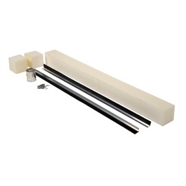 Vestil WS-6-RB-1.5 1-1/2" Replaceable Brush Weather Stripping Kit for Pit Mounted Dock Levelers, 54" Strip Length, 62" Pit Length