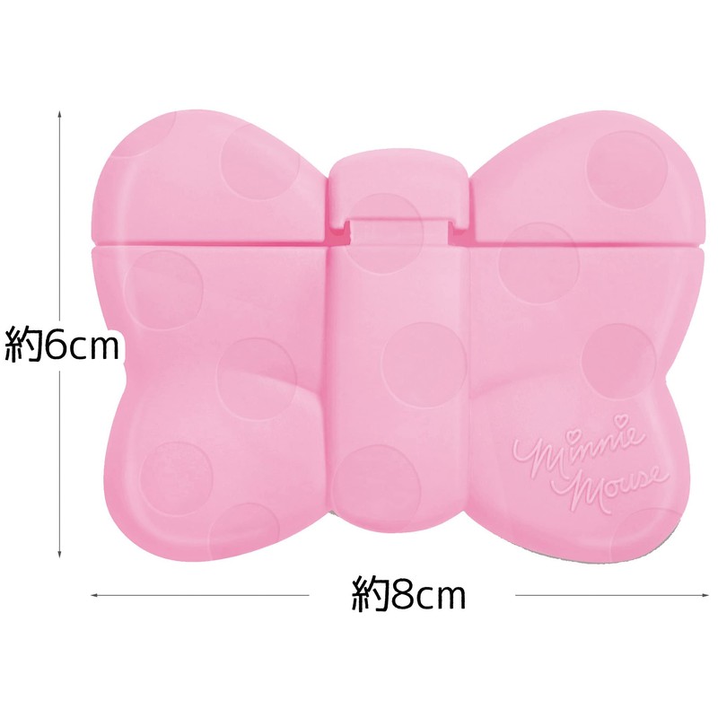 Nishiki Kasei Portable Wipes Lid, Minnie Pink, Prevents Dry Wipes