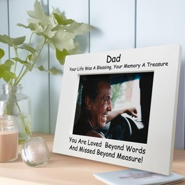 Red Ocean Dad Memorial Photo Frame In Memory Gift For Dad Daddy Family Gift Keepsake Home Decor