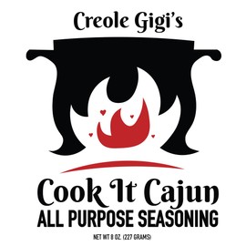 Creole Gigi's Cook It Cajun All Purpose Seasoning for Meat, Poultry, Seafood & more (8oz)
