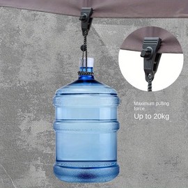 Upgrade Large Tarp Clips Heavy Duty Lock Grip -Total 24 PCS Tarp Clamps Thumb Screw Tent Fasteners Clips with Carabiner for Camping Awnings Caravan Canopies Car Truck Swimming Pool Boat Cover Clips