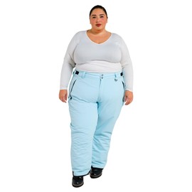 Snow Country Outerwear Womens Plus Size Snow Skiing Pants 1X-6X (4XP), Light Blue