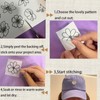Embroidery Sheet, Water-Soluble Sheets for Embroidery, A4 Paper, 2 Sheets,