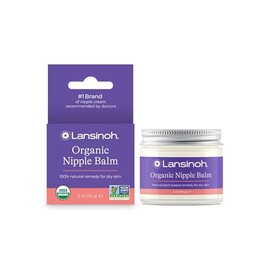 Lansinoh Bálsamo orgánico para los pezones, Calma y Protege Pezones Agrietados y con Dolor, Blanco