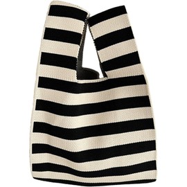 UMIYI Knitted Mini Tote Bag for Women, Small, Eco-Friendly, Stylish, Sub-Bag, Mini Bag, Handbag, Soft, Foldable, Lightweight, Cute, Trendy, M