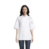 Uncommon Threads unisex adult Antigua Chef Coat W/Mesh Shirt, White,