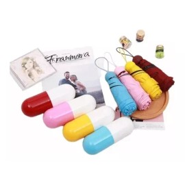 ML Paraguas Sombrilla Bolsillo En Forma De Capsula