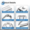 PATIKIL 12Pcs M8 304 Stainless Steel Wire Rope Kit, Wire