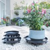 12inch Heavy Duty Wheeled Plant Caddy with Handle,Supports up to