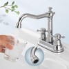 Aolemi 4 Inch Centerset Bathroom Sink Faucet Vintage 2 Cross