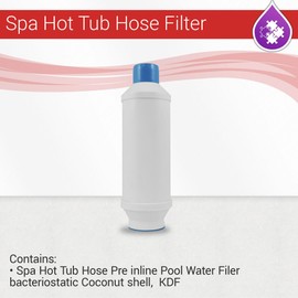 Max Water Spa Hot Tub Hose Pre inline Pool Water Filer bacteriostatic Coconut shell,  KDF