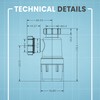 CranPlas | 40mm Sink Trap | Effortless Installation | Universal