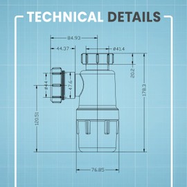CranPlas | 40mm Sink Trap | Effortless Installation | Universal UK Pipe Fit | Durable & Leak-Proof | Hygenic Waste Management | Heat Tested