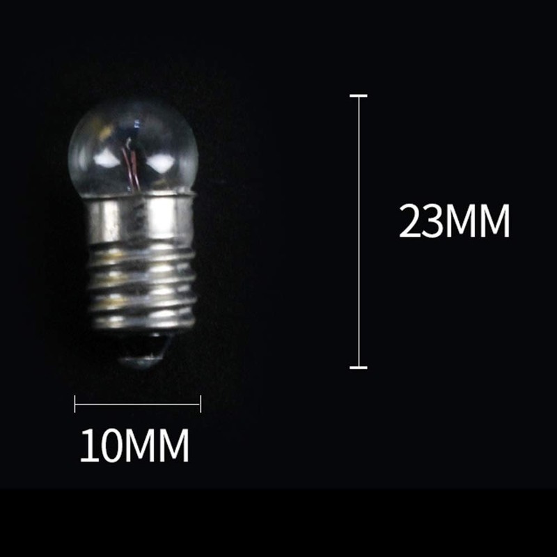 MeetUs Pack of 50 E10 12V 0.3A DC Warm White