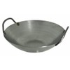 14 Inches Carbon Steel Flat Bottom Wok with Two Side
