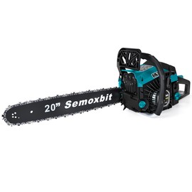 58CC Gas Chainsaw 20 Inch Chain Saw with 2-Cycle Engine,Petrol Handheld Quick Start Technology Gas Powered Chainsaw For Forest, Garden and Farm Tree & Wood Cutting Use