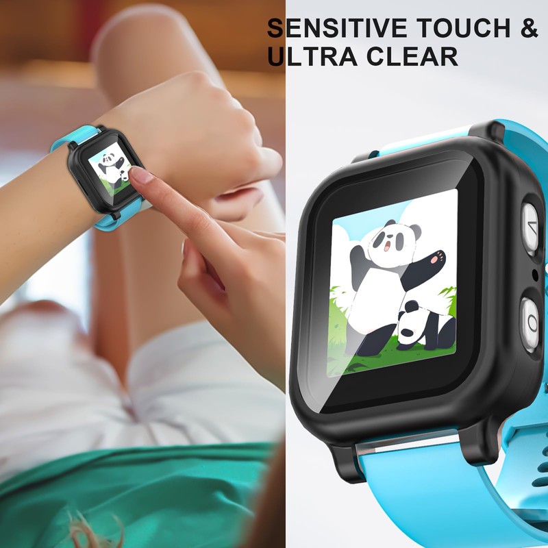 2 Pack Case Compatible with Gabb Watch 3 Screen Protector