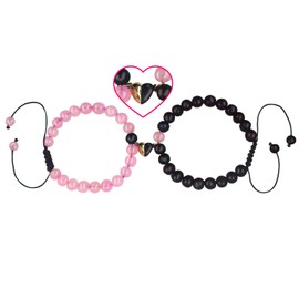 Magnetic Bracelets for Couples Distance Bracelet Heart Natural Stone Matching Bracelets For Couples Friendship Best Friend Boyfriend And Girlfriend