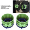 1 Pair NAB Hub Adapters Polished Aluminum Alloy Universal Loading