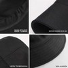 Bucket Hat, Sombrero Pescador Algodón Gorra Pescador Plegable Cubo Bucket