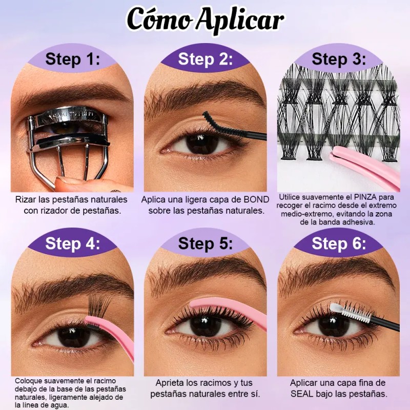 Pestañas Postizas 280 Diy Extensiones 30d 40d 10~14mm