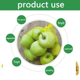 Fulanfudi 100pcs Seafood Boiling Bags, Egg Hatching Bags, Plastic Reusable Mesh Produce Bags, Crawfish Bags Boiling Bags, Mesh Onion Bags,